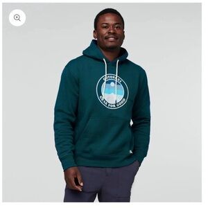 Cotopaxi Men's XL Sunny Side Pullover Hoodie Deep Ocean Teal Sweatshirt NWT